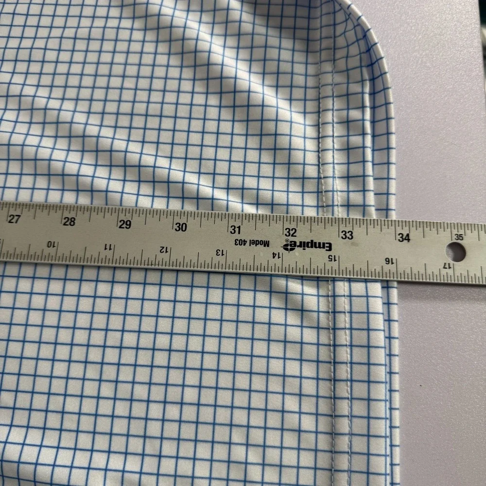 Collars & Co Polo Shirt Mens 3XL Tall White Blue Dress Collar‎ Performance Golf